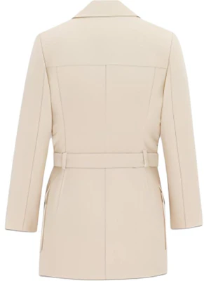 (W) 圣罗兰 SS24 双排扣腰带宽松外套 浅米色 778548Y3I859277 Lookbook (W) 圣罗兰 SS24 双排扣腰带宽松外套 浅米色 778548Y3I859277