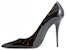 (W) Saint Laurent Stiletto Tumit Tinggi 'Kulit Hitam' 7112621TV001000