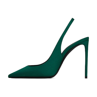 (W) Saint Laurent Stiletto High Heels 'Green Fashion'