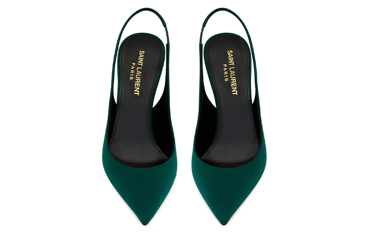 Lookbook (W) Saint Laurent Sepatu Hak Tinggi Stiletto 'Green Fashion' 7027531UU003020