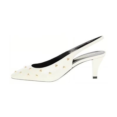 (W) Saint Laurent Stiletto High Heels 'White Fashion'