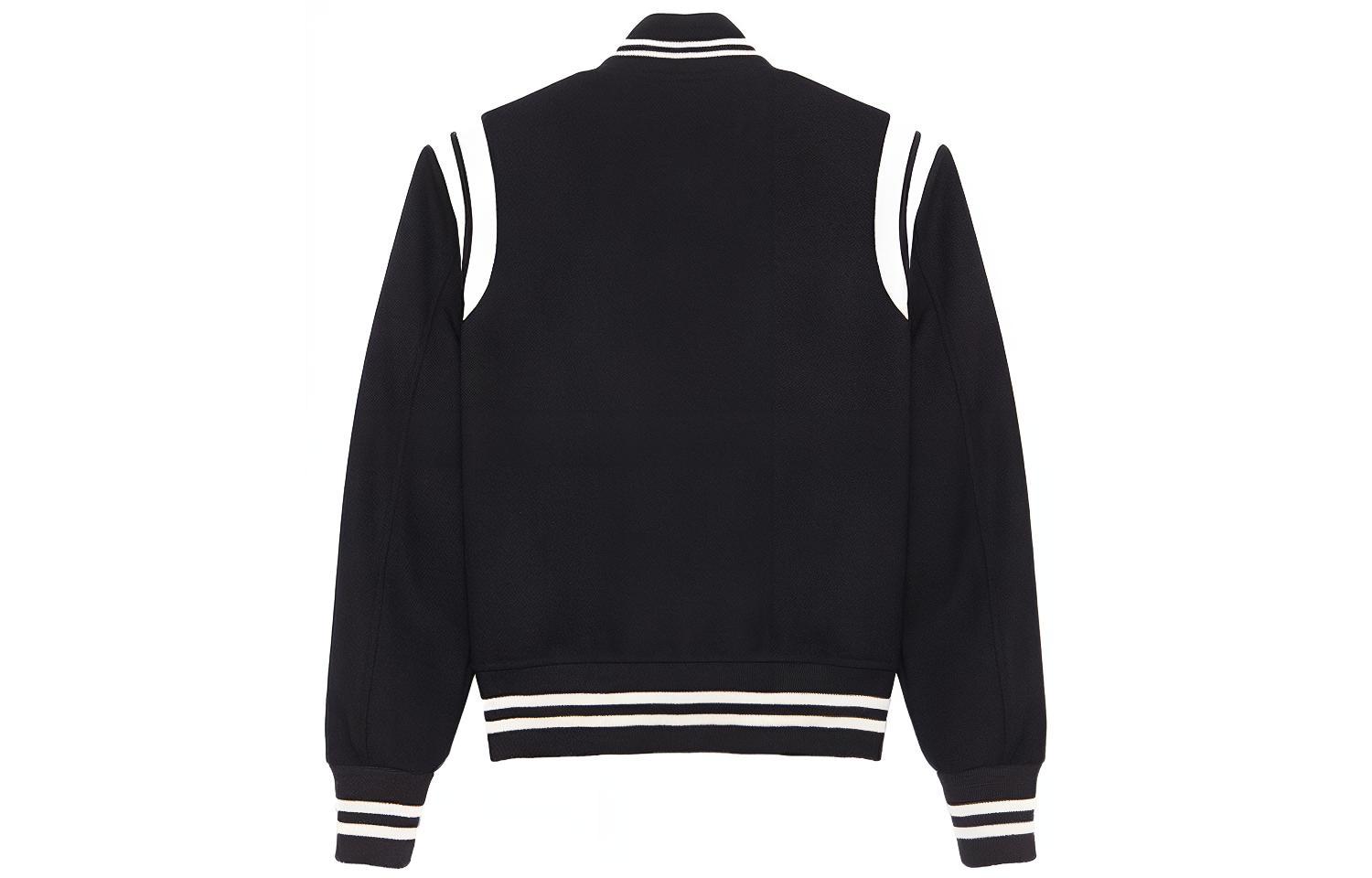 Lookbook (W) 생로랑 스트라이프 블랙 봄버 재킷 376283YYD801900