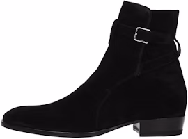(Women) Saint Laurent Suede Ankle Boots 'Black Fashion' 498372BT3001000 (Women) Saint Laurent Suede Ankle Boots 'Black Fashion' 498372BT3001000