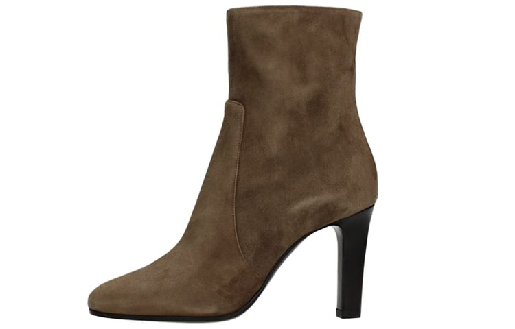 (Women) Saint Laurent Suede Ankle Boots 'Brown' 6324730LI002517