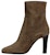 (Women) Saint Laurent Suede Ankle Boots 'Brown' 6324730LI002517