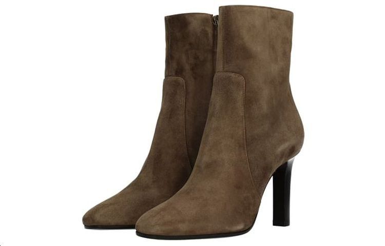 Lookbook (Women) Saint Laurent Suede Ankle Boots 'Brown' 6324730LI002517