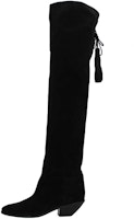 (Women) Saint Laurent Suede High-Top Boots 'Black Velvet' 5293920RN301000 (Women) Saint Laurent Suede High-Top Boots 'Black Velvet' 5293920RN301000