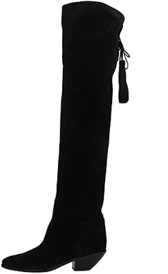 (Women) Saint Laurent Suede High-Top Boots 'Black Velvet' 5293920RN301000 Buy (Women) Saint Laurent Suede High-Top Boots 'Black Velvet' 5293920RN301000