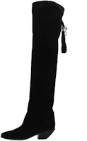 (Women) Saint Laurent Suede High-Top Boots 'Black Velvet' 5293920RN301000 (Women) Saint Laurent Suede High-Top Boots 'Black Velvet' 5293920RN301000