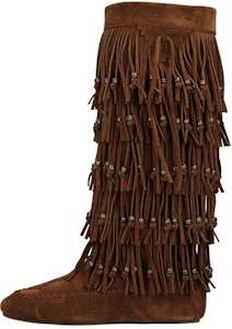 (W) Saint Laurent Sepatu Bot High-Top Suede 'Coklat' 5293100SOTT2529 Buy (W) Saint Laurent Sepatu Bot High-Top Suede 'Coklat' 5293100SOTT2529