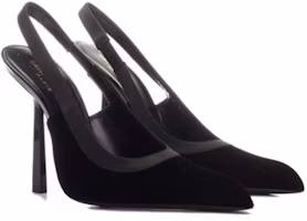 Shop (W) Saint Laurent Tacones Altos de Piel 'Negro' 763432GVOAC1000