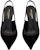 (W) Saint Laurent Tumit Tinggi Suede 'Hitam' 763432GVOAC1000