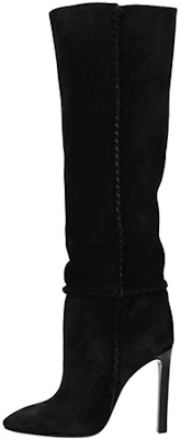 聖羅蘭麂皮過膝靴 女款 黑色 Buy 聖羅蘭麂皮過膝靴 女款 黑色