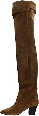 SAINT LAURENT 聖羅蘭 麂皮 時尚過膝 高筒靴 女款 棕色 Buy SAINT LAURENT 聖羅蘭 麂皮 時尚過膝 高筒靴 女款 棕色