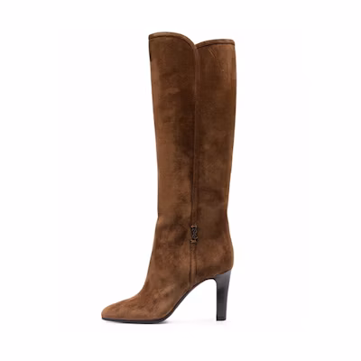 (W) Saint Laurent Suede Over-The-Knee Boots 'Brown'