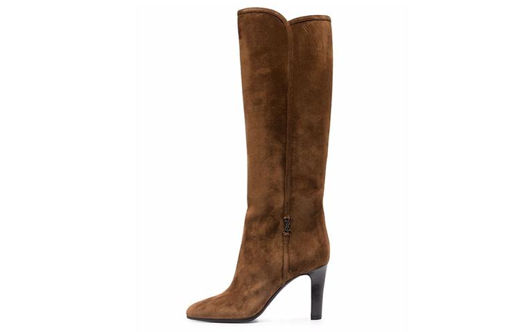 Buy (W) Saint Laurent Suede Over-The-Knee Laarzen ''Bruin'' 66443427D002708