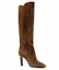Lookbook (W) Saint Laurent Suede Over-The-Knee Laarzen ''Bruin'' 66443427D002708
