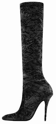 (Women) Saint Laurent Talia 'Velvet Black High Top Boot' 711197AAAPV1000 Buy (Women) Saint Laurent Talia 'Velvet Black High Top Boot' 711197AAAPV1000