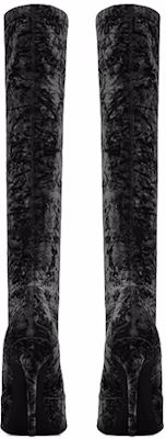 (Women) Saint Laurent Talia 'Velvet Black High Top Boot' 711197AAAPV1000 Shop (Women) Saint Laurent Talia 'Velvet Black High Top Boot' 711197AAAPV1000