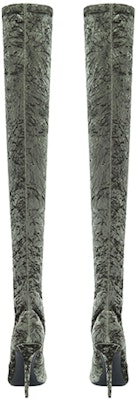 (Women) Saint Laurent Talia Suede Almond Toe High Boots 'Grey Green' 711181AAAPV3311 Shop (Women) Saint Laurent Talia Suede Almond Toe High Boots 'Grey Green' 711181AAAPV3311