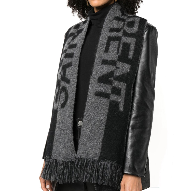 Details for (Women) SAINT LAURENT Trendy Wool Blend Knit Scarf for Women 7194213YI681061
