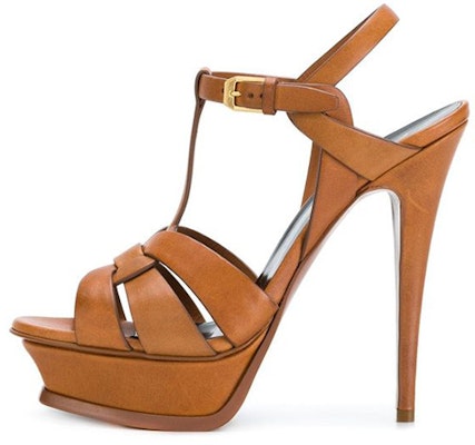(Women) Saint Laurent Tribute 'Brown T-Strap Sandal' 315487BDA002206 Buy (Women) Saint Laurent Tribute 'Brown T-Strap Sandal' 315487BDA002206