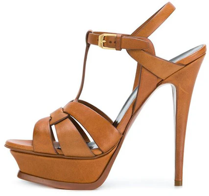 (Women) Saint Laurent Tribute 'Brown T-Strap Sandal' 315487BDA002206 Buy (Women) Saint Laurent Tribute 'Brown T-Strap Sandal' 315487BDA002206