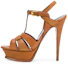 Buy (Women) Saint Laurent Tribute 'Brown T-Strap Sandal' 315487BDA002206