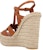 (W) Sandal Wedges Kasual Coklat Saint Laurent Tribute 611924BDA002206