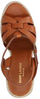 Shop (W) Saint Laurent Tribute 'Sandalia Casual de Cuña Marrón de Moda Simple' 611924BDA002206