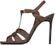 Buy (W) Saint Laurent Tribute 'Tinggi Kulit Licin Coklat Tumit Tinggi' 620673DWE006023