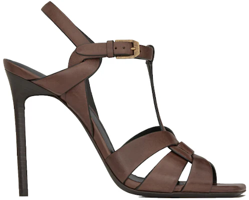 (Women) Saint Laurent Tribute 'Smooth Leather High Heels Chocolate' 620673DWE006023 Order (Women) Saint Laurent Tribute 'Smooth Leather High Heels Chocolate' 620673DWE006023