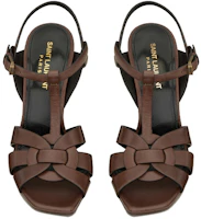 Shop (W) Saint Laurent Tribute 'Tacones Altos de Cuero Suave Chocolate' 620673DWE006023