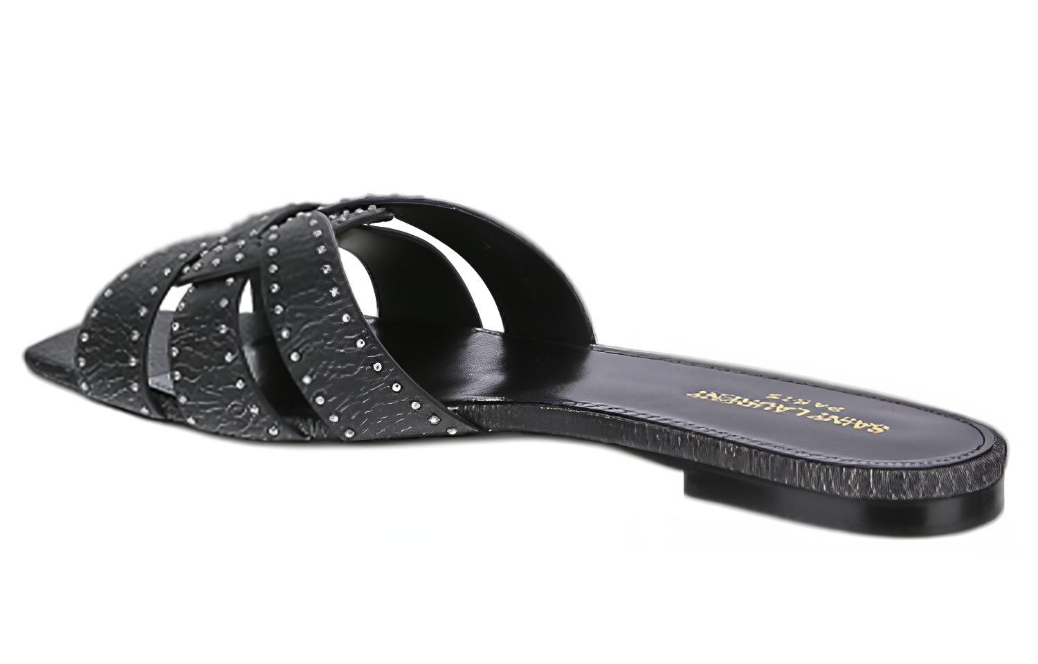 Lookbook (Women) Saint Laurent Tribute 'Studded Black Leather' 688670AAAHQ1000