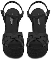 (W) Saint Laurent Tribute Hitam 'Espadrille Baji Kulit Licin' 611924BDA001000 Lookbook (W) Saint Laurent Tribute Hitam 'Espadrille Baji Kulit Licin' 611924BDA001000