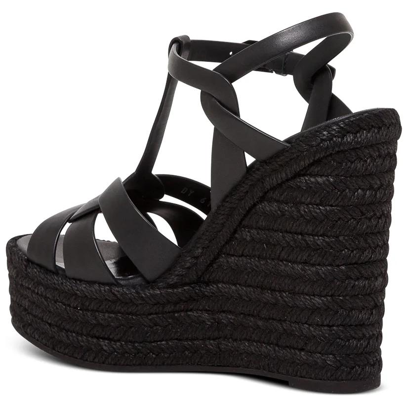 Shop (W) サンローラン トリビュート エスパドリーユ ウェッジ 611924BDA001000