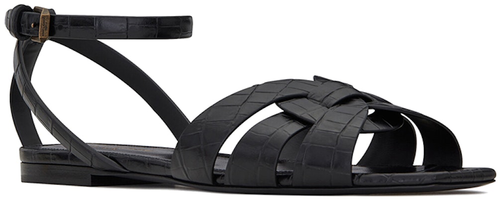 (W) Sandal Datar Saint Laurent Tribute 'Hitam' 620090DWE001000 Order (W) Sandal Datar Saint Laurent Tribute 'Hitam' 620090DWE001000