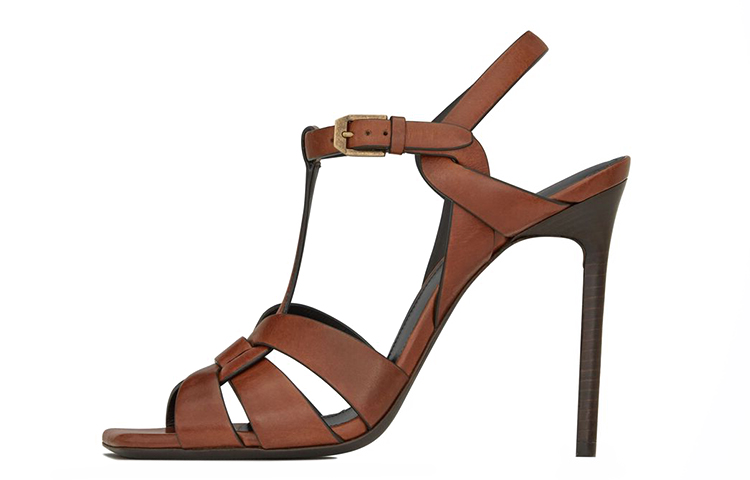 (Women) Saint Laurent Tribute High Heels 'Smooth Leather Brown' 620673DWE007660