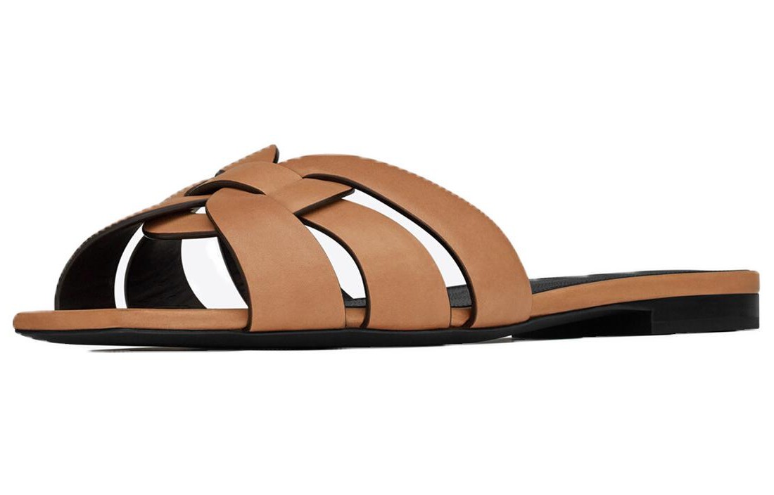 Order (Women) Saint Laurent Tribute Mule 'Light Brown' 572761AAAM47052