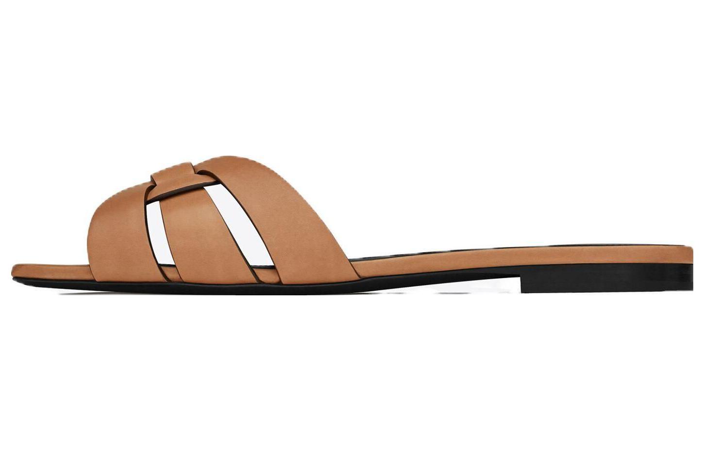 Shop (Women) Saint Laurent Tribute Mule 'Light Brown' 572761AAAM47052
