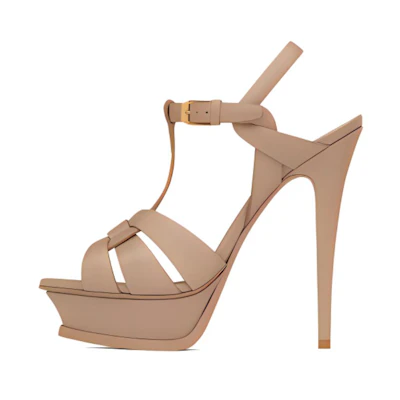 (W) Saint Laurent Tribute Platform 'Beige'
