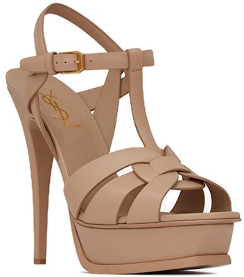 (W) Saint Laurent Tribute Platform 'Beige' Sepatu Wanita 315487AAAAH2721 Order (W) Saint Laurent Tribute Platform 'Beige' Sepatu Wanita 315487AAAAH2721