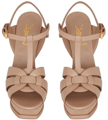 (W) Saint Laurent Tribute Platform 'Beige' Sepatu Wanita 315487AAAAH2721 Lookbook (W) Saint Laurent Tribute Platform 'Beige' Sepatu Wanita 315487AAAAH2721