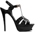 Order (W) Sepatu Heels Platform Saint Laurent Tribute Hitam Kulit Paten 315487B8I001000/315487AAAOW1000