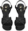Shop (W) Saint Laurent Tribute Platform Sandal Heels Kulit Hitam 315487BDA001000