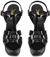 Purchase (W) Sepatu Heels Platform Saint Laurent Tribute Hitam Kulit Paten 315487B8I001000/315487AAAOW1000