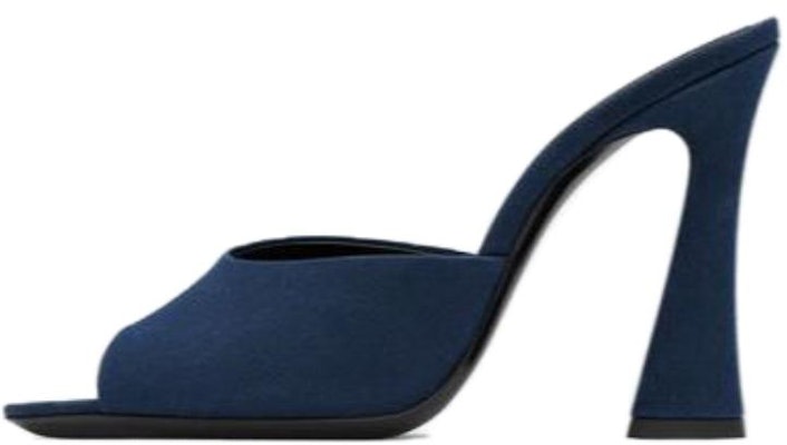 (W) Sandal Saint Laurent Tribute 'Navy' 766829AAAKY4141 Buy (W) Sandal Saint Laurent Tribute 'Navy' 766829AAAKY4141