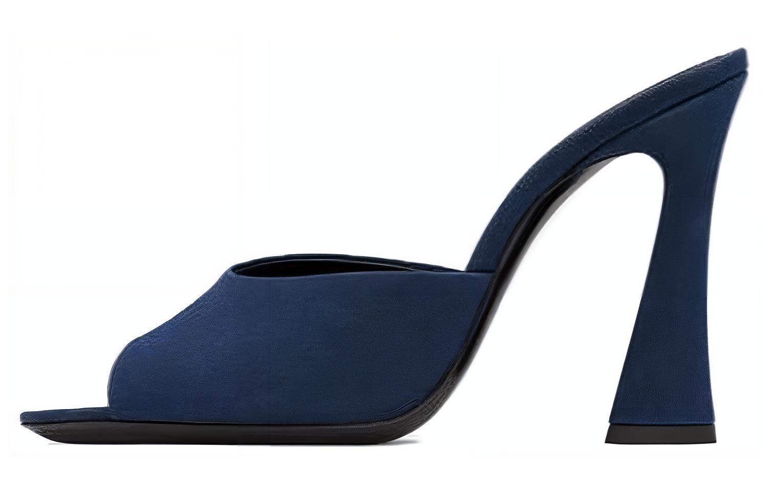 Buy (W) 圣罗兰敬意凉鞋“海军蓝” 766829AAAKY4141