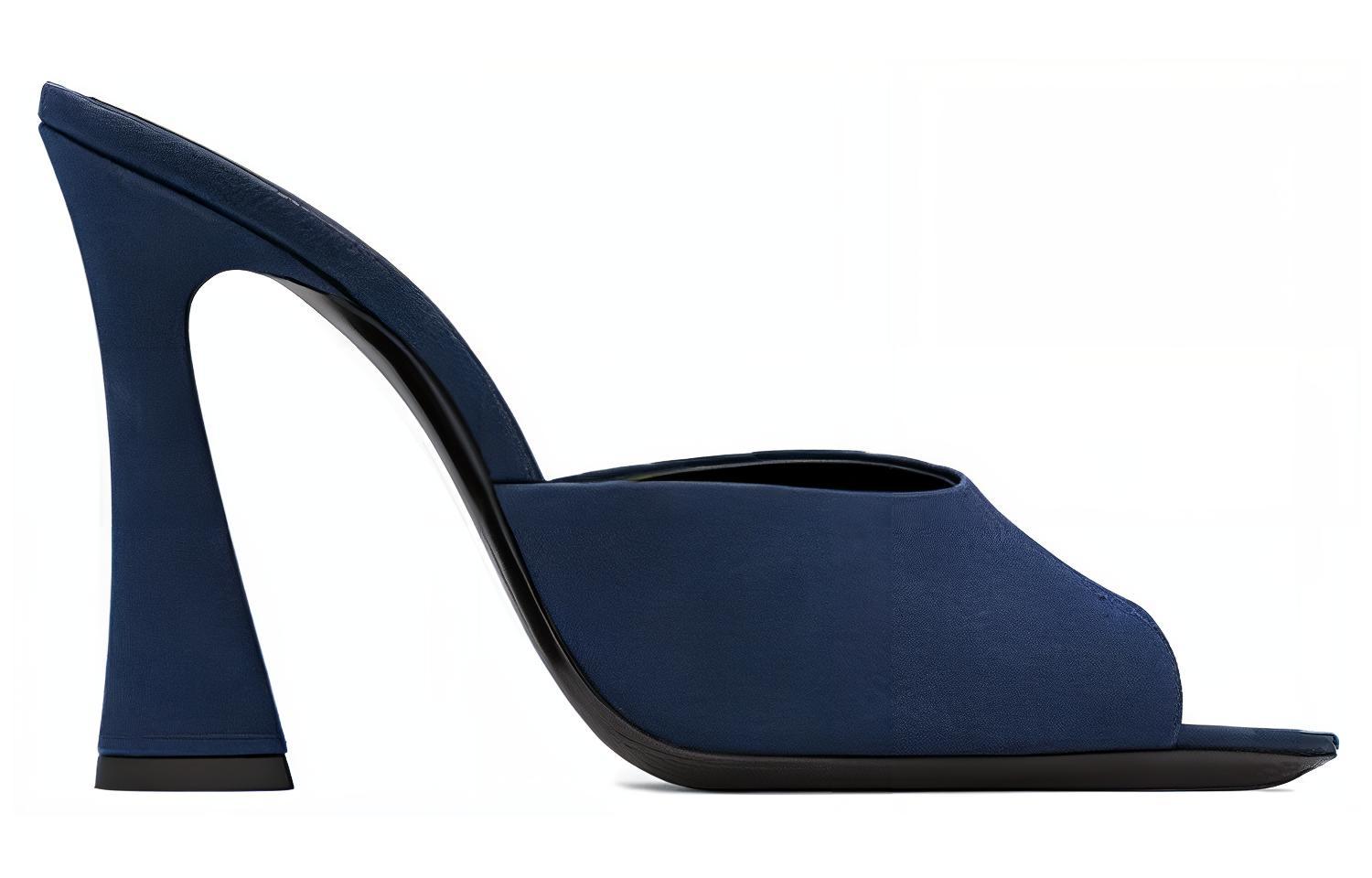 Order (W) 圣罗兰敬意凉鞋“海军蓝” 766829AAAKY4141