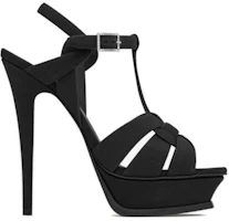 Order (W) Sandalias Saint Laurent Tribute 'Correa Tejida Negra' 764348AAAKY1000